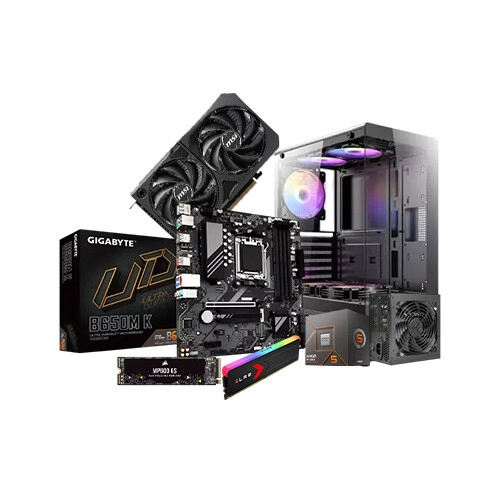 AMD Ryzen 5 8400F B650M K AM5 16GB RAM 500GB SSD Gaming PC with GeForce RTX 5060 8G SHADOW 2X OC