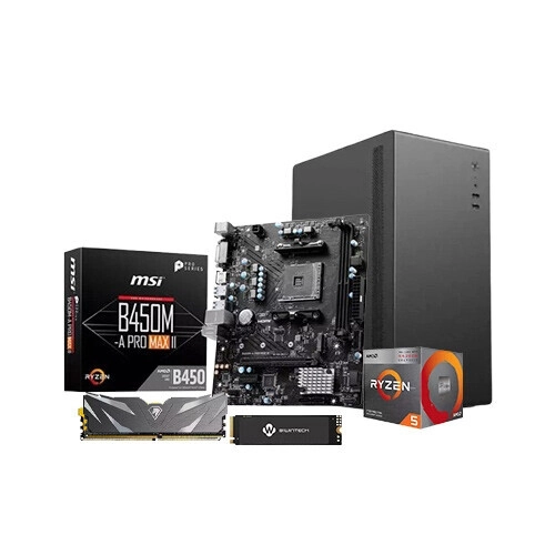 AMD Ryzen 5 3400G B450M-A PRO MAX II 8GB RAM 256GB SSD Desktop PC