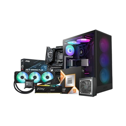 AMD Ryzen 9 9950X3D NZXT H7 Flow 32GB RAM 1TB SSD Desktop PC