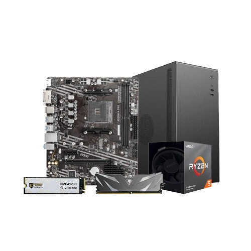 AMD Ryzen 5 3400G A520M-A Pro Motherboard 8GB RAM 256GB SSD Gaming PC with Radeon RX Vega 11