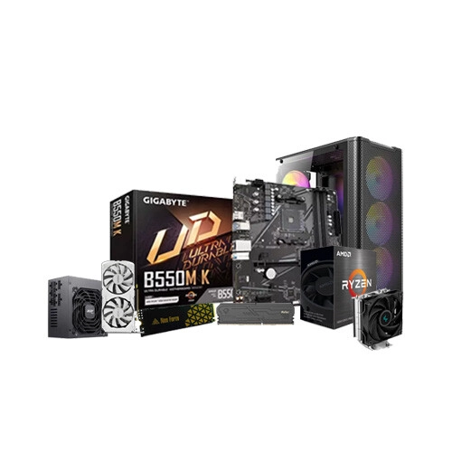 AMD Ryzen 5 5600 Processor B450M K 16GB RAM 500GB SSD Radeon RX 580 Graphics Gaming PC