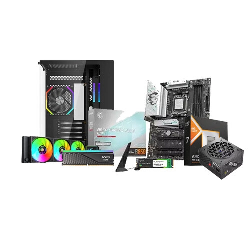 AMD Ryzen 7 9850X3D B850 AM5 DDR5 Motherboard 16GB RGB DDR5 RAM 1TB SSD AMD Gaming PC