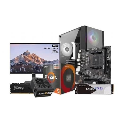 AMD Ryzen 5 5600GT Gigabyte B450M K 8GB RAM 256GB SSD Gaming PC
