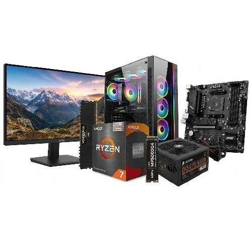 AMD Ryzen 7 5700G MSI B550M-A PRO 8GB RAM 512GB SSD Gaming PC
