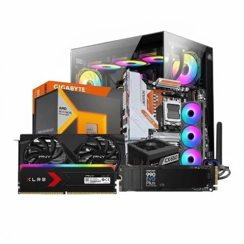 AMD RYZEN 7 7800X3D GIGABYTE B850M FORCE WIFI6E  16GB RAM 1TB SSD Gaming PC
