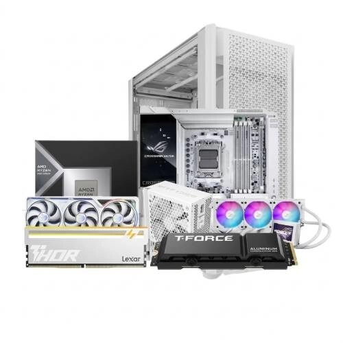 AMD Ryzen 9 9950X3D2 ASUS ROG CROSSHAIR X870E GLACIAL 32GB RAM 4TB SSD Gaming PC