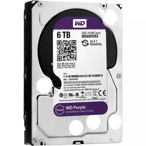 Western Digital WD60PURZ 6TB 3.5" Purple HDD
