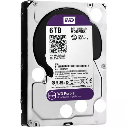 Western Digital WD60PURZ 6TB 3.5" Purple HDD