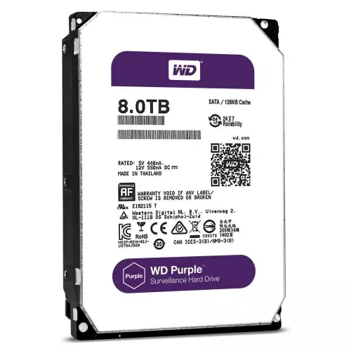 Western Digital WD60PURZ 8TB 3.5" Purple Hard Disk