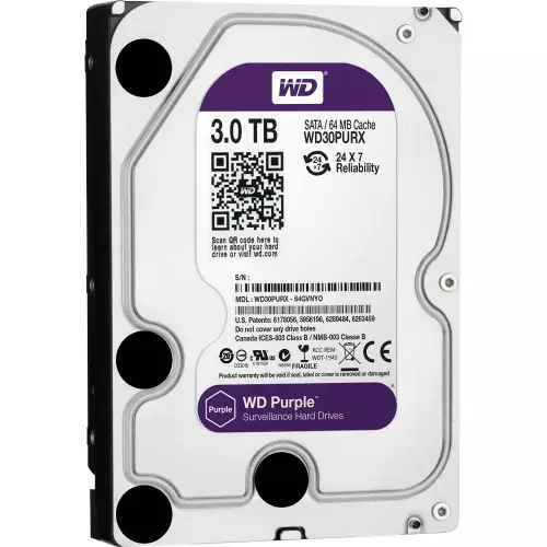 Western Digital WD30PURZ 3TB Purple Surveillance HDD