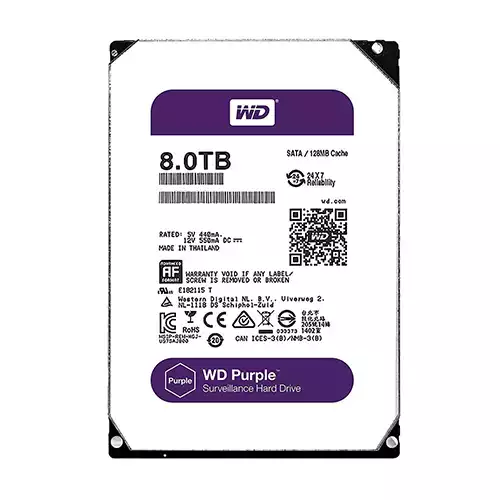 Western Digital WD82PURX Purple 8TB Surveillance Hard Disk Drive