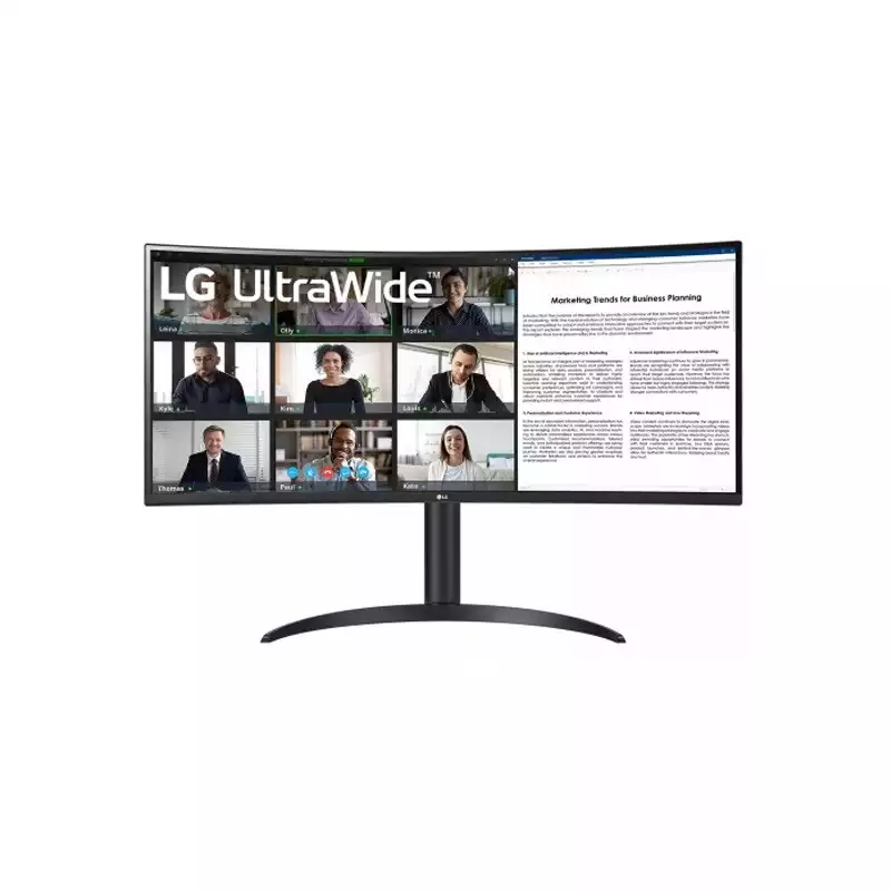 LG 34WR55QK-B 34 Inch WQHD HDR10 100Hz Curved Monitor With USB Type-C