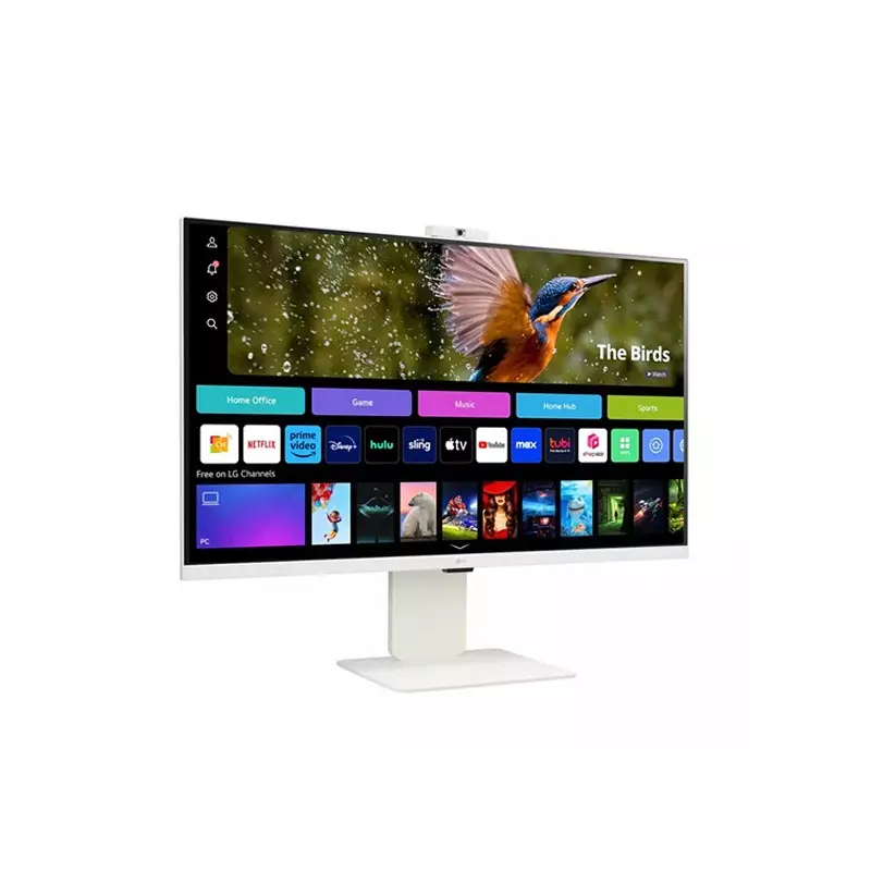 LG 32SR85U-W 32-Inch 4K UHD IPS webOS Smart Monitor with FHD Webcam - 1