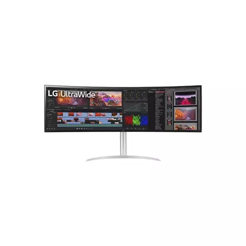 LG UltraWide 49WQ95C-W 49-inch Dual QHD HDR 144Hz Curved Monitor - 1