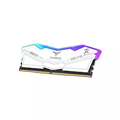 TEAM Delta RGB 16GB DDR5 6000MHz CL30 Gaming Desktop RAM (White)-gallery-2