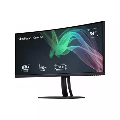 ViewSonic VP3481a ColorPro 34 Inch VA UltraWide QHD Curved 100Hz Monitor - 1