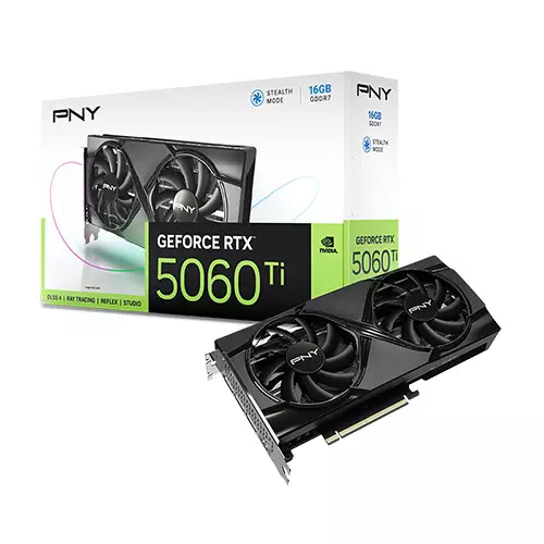 PNY GeForce RTX 5060 Ti 16GB Dual Fan GDDR7 Graphics Card