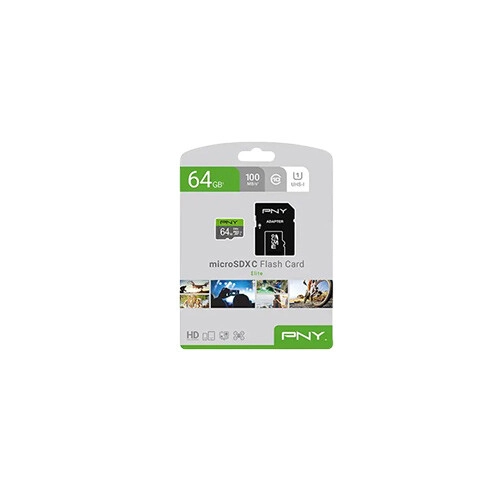 PNY  64GB Elite Class 10 U1 microSDXC Memory Card - 2