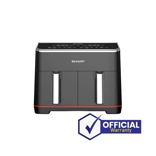 Sharp KF-DF80RT-K3 8L Double Basket Digital Air Fryer