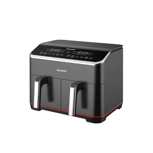 Sharp KF-DF80RT-K3 8L Double Basket Digital Air Fryer - 1