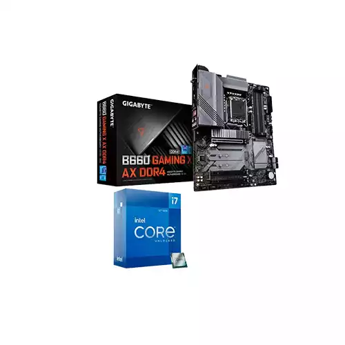 INTEL CORE I7-12700 ALDER LAKE PROCESSOR AND GIGABYTE B660 GAMING X AX DDR4 MOTHERBOARD COMBO