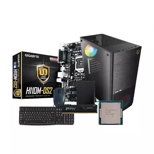 INTEL CORE I5-7400 GIGABYTE GA-H110M-DS2V 8GB RAM 120GB SSD CORPORATE PC