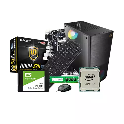 INTEL CORE I7 6TH GEN GIGABYTE H110M S2H 8GB RAM 480GB SSD CORPORATE PC