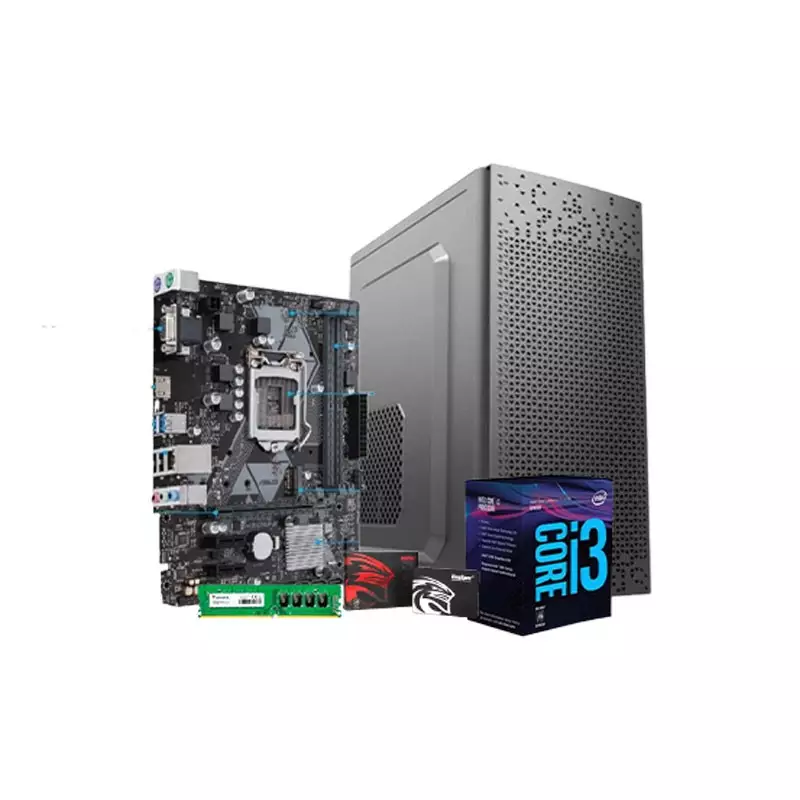Intel Core I3 H310M Motherboard 8GB RAM 256GB SSD Corporate PC
