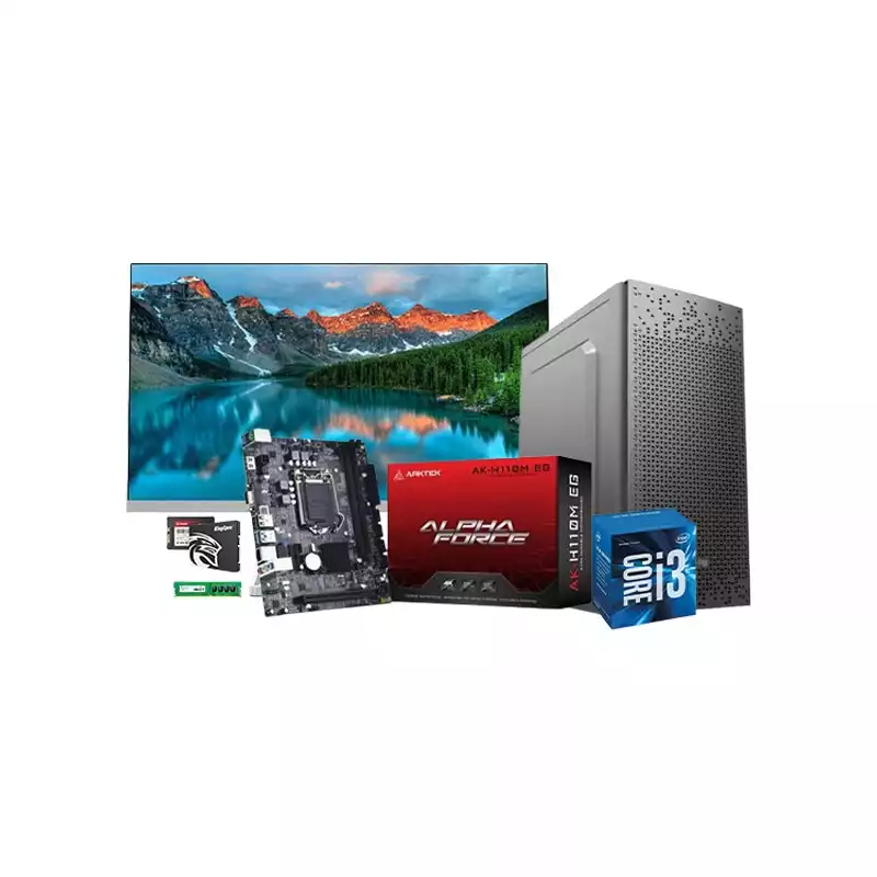 Intel Core I3 H110M Motherboard 8GB RAM 256GB SSD Corporate PC