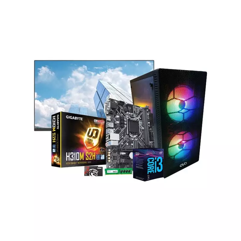 Intel Core I3 H310M Motherboard 8GB RAM 256GB SSD Corporate Pc