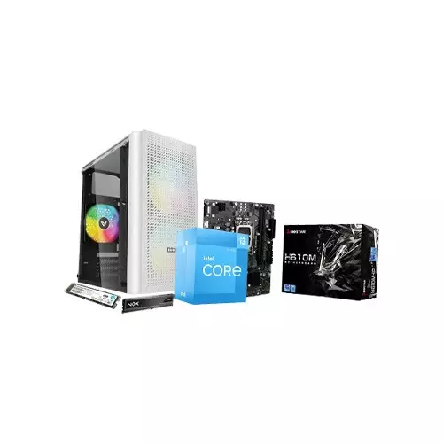 Intel Core i3-12100 BIOSTAR H610MHP Motherboard 8GB RAM 256GB SSD Desktop PC