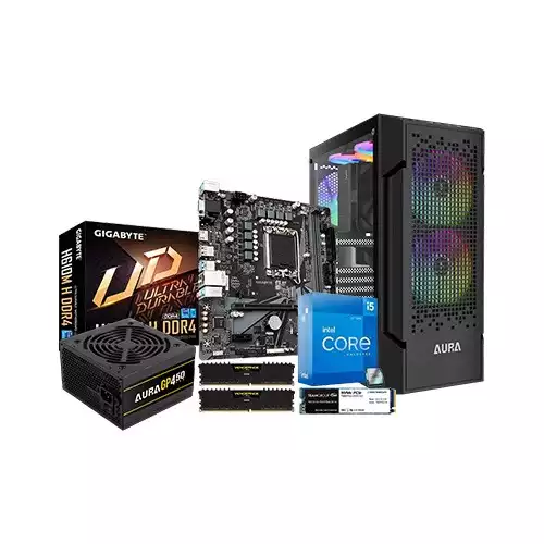 Intel Core i5 12th Gigabyte H610M H V3 16GB RAM 512GB SSD Budget PC