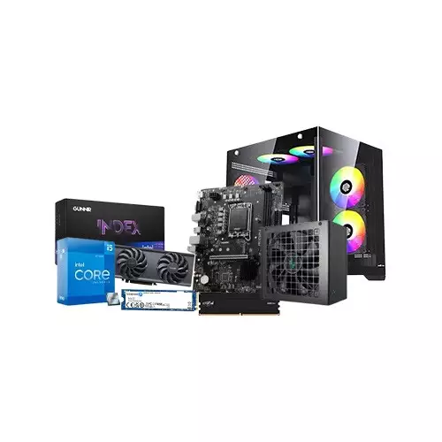 INTEL CORE I5-12400F | MSI PRO B760M-E | 16GB RAM | 500GB SSD Desktop With Arc B570 Index 10GB Graphics