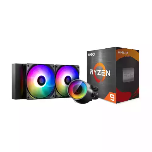 AMD RYZEN 9 5950X PROCESSOR & DEEPCOOL CASTLE 240EX ARGB CPU COOLER COMBO