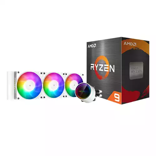 AMD RYZEN 9 5950X PROCESSOR & DeepCool CASTLE 360EX A-RGB WH CPU COOLER COMBO