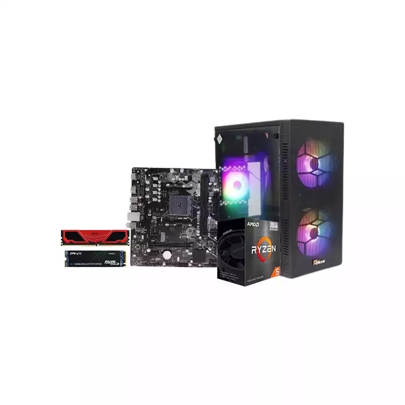 AMD Ryzen 5 5600G Biostar A520MS Motherboard 8GB RAM 256GB SSD Corporate PC