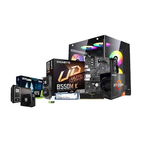 AMD RYZEN 5 5600 GIGABYTE B550M K 16GB RAM 500GB SSD Desktop PC