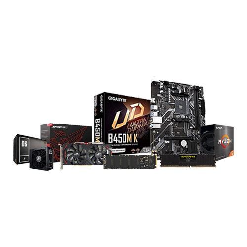 AMD RYZEN 5 5600 GIGABYTE B450M K 16GB RAM 512GB SSD Desktop