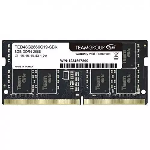 TEAM ELITE 8GB 2666MHz DDR4 Laptop RAM