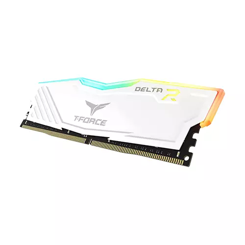 TEAM T-FORCE DELTA RGB WHITE 16GB 3200MHZ DDR4 GAMING DESKTOP RAM-1