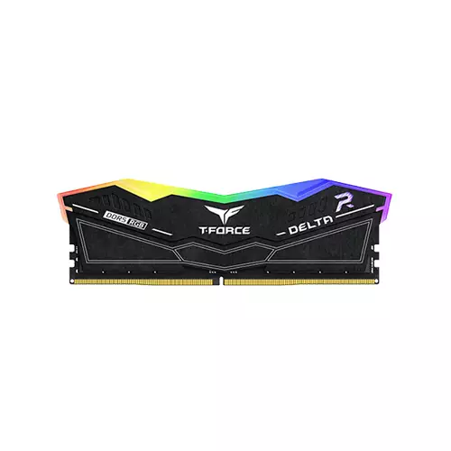 TEAM T-FORCE DELTA RGB 32GB (16GBx2) 6000MHz DDR5 Gaming RAM BLACK