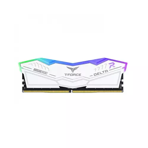 TEAM T-FORCE DELTA RGB 32GB (16GBX2) 6000MHZ DDR5 GAMING RAM WHITE