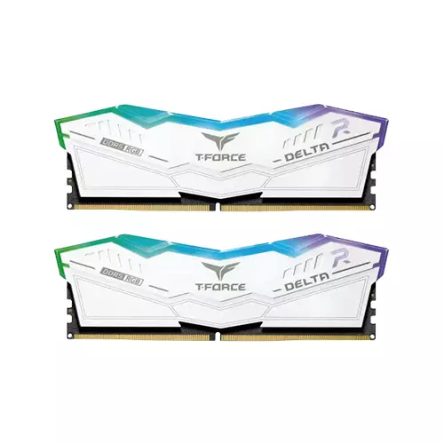 TEAMGROUP T-FORCE DELTA RGB DDR5 32GB (2X16GB) 7600MHZ WHITE DESKTOP RAM