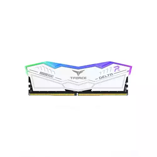 TEAM T-FORCE DELTA RGB 16GB DDR5 6000MHz Desktop RAM (White)
