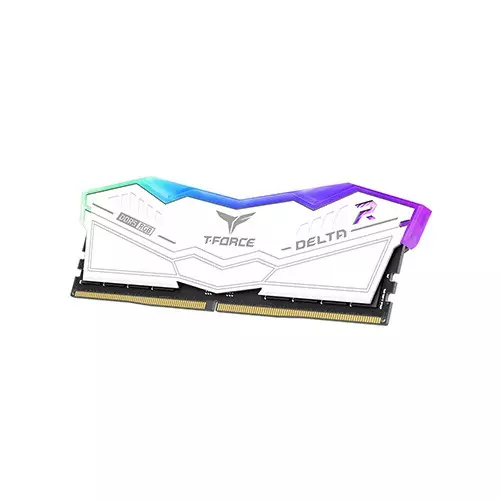 TEAM T-FORCE DELTA RGB 16GB DDR5 6000MHz CL38 Desktop RAM (White) - 2