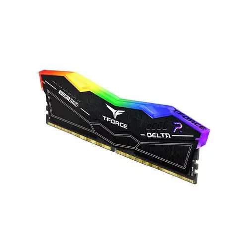TEAM T-FORCE DELTA RGB 16GB DDR5 5600MHz CL36 Desktop RAM (Black) - 3