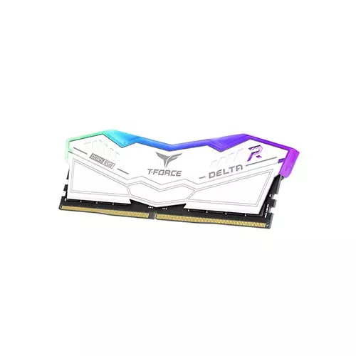 TEAM T-FORCE Delta RGB 32GB (16x2) DDR5 5600MHz Gaming Desktop RAM (White)-2