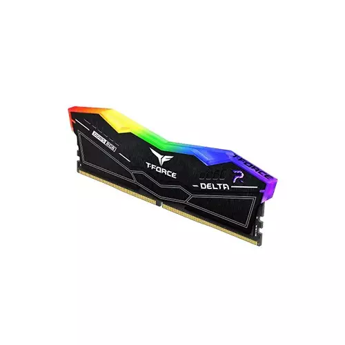 TEAM T-FORCE DELTA RGB 32GB (2x16GB) 6000MHz DDR5 CL30 Black Gaming Desktop RAM - 3