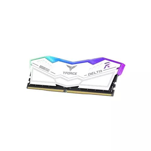 TEAM T-FORCE DELTA RGB 16GB DDR5 6000MHz CL28 Desktop RAM (White)-2