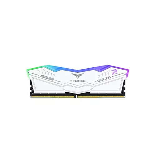 TEAM T-FORCE DELTA RGB 16GB DDR5 6000MHz CL28 Desktop RAM (White)